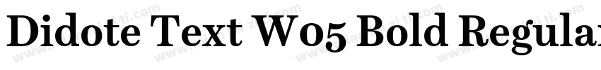 Didote Text W05 Bold Regular字体转换
